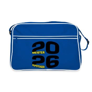 Champion and promoted team 2026 - Retro Bag - blue/white - Front
