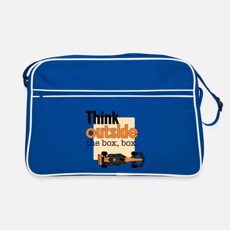 Think Outside Box Formula Car Racing Retro Bag
