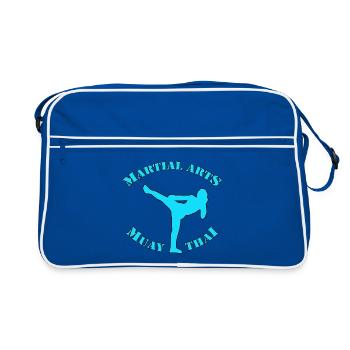Muay thai - Retro Bag - blue/white - Front