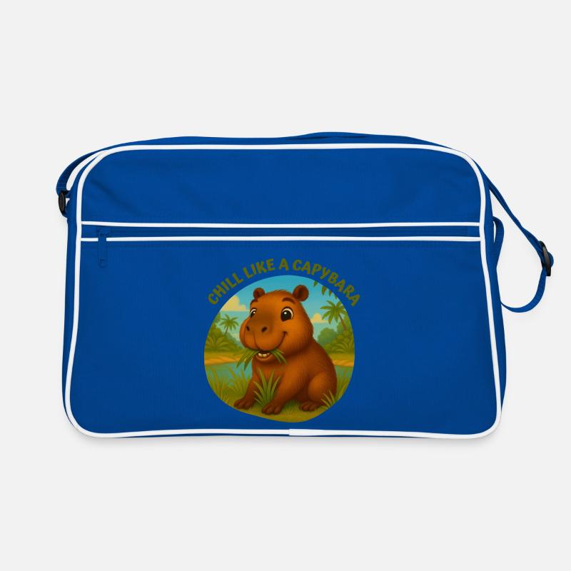 Entspann dich wie ein Kapybara Retro Tasche