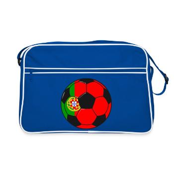 Équipe de football du Portugal - Sac Retro - bleu/blanc - Devant