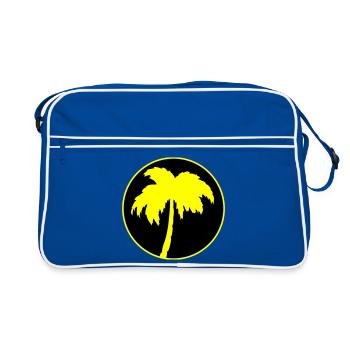 Palm trees - Retro Bag - blue/white - Front