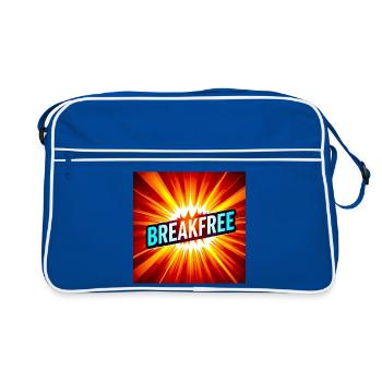 Graphique Burst Breakfree - Sac Retro - bleu/blanc - Devant