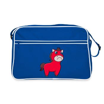 Cheval Pleurant - Sac Retro - bleu/blanc - Devant