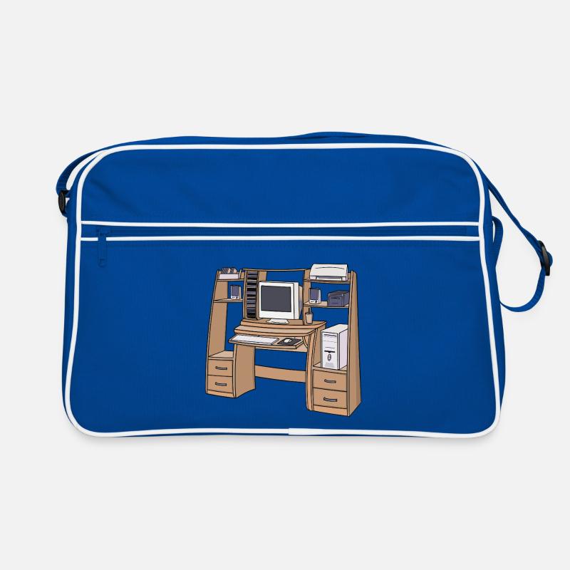 Retro Computer Desk Setup 90s 2000s Nostalgic Retro Bag