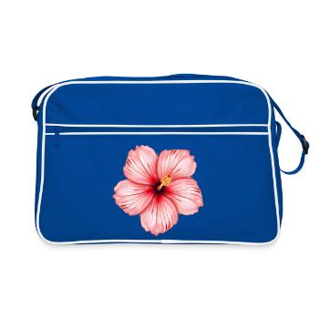 Fleur d’hibiscus - Sac Retro - bleu/blanc - Devant
