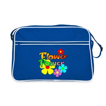 Le pouvoir des fleurs - Sac Retro - bleu/blanc - Devant