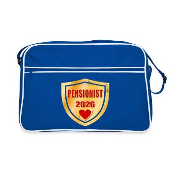 Pensionnaire de grand-mère 2026 - Sac Retro - bleu/blanc - Devant