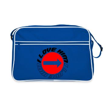 Je l’aime - Sac Retro - bleu/blanc - Devant