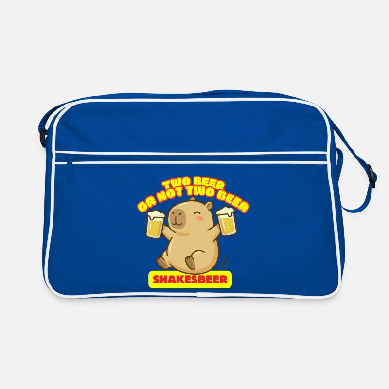 Zwei Bier oder nicht zwei Bier – Shakesbeer – Capybara Retro Tasche