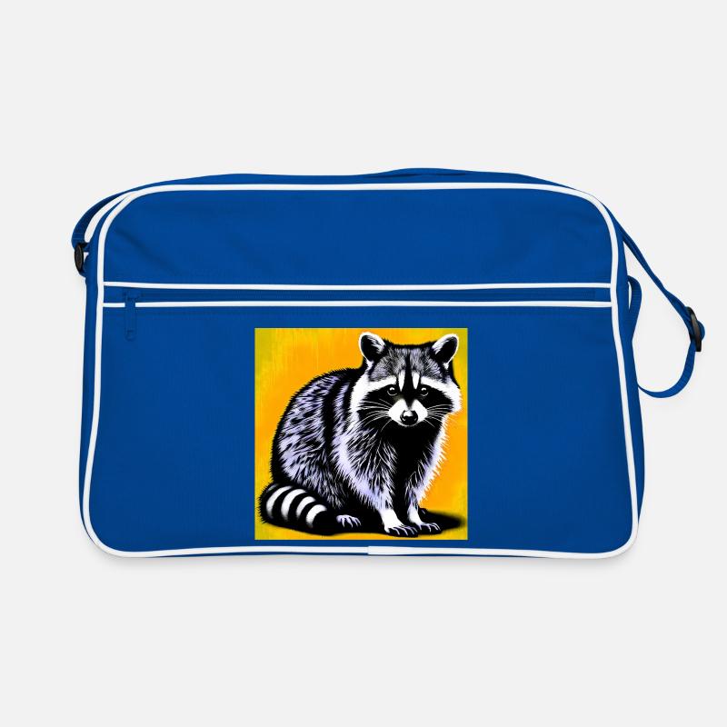 Waschbär Retro Tasche