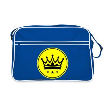 Crown Symbol - Retro Bag - blue/white - Front