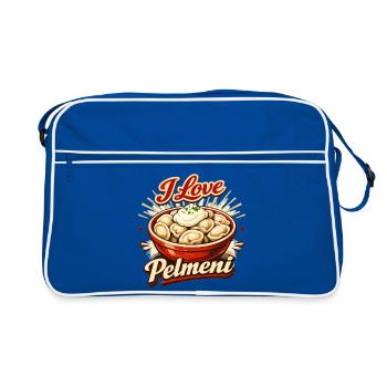 Retro I Love Pelmeni – Art culinaire vintage - Sac Retro - bleu/blanc - Devant