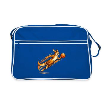 Lancer de panier kangourou - Sac Retro - bleu/blanc - Devant