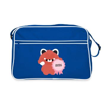 Certified Awkward Red Panda - Retro Bag - blue/white - Front