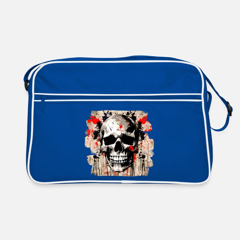 Explosion de graffiti de crâne Sac Retro