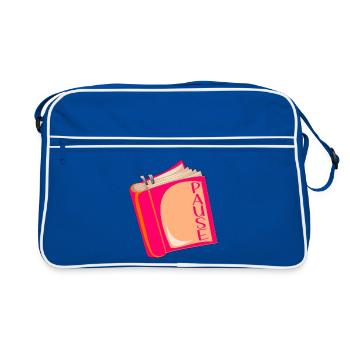 Pause de lecture - Sac Retro - bleu/blanc - Devant
