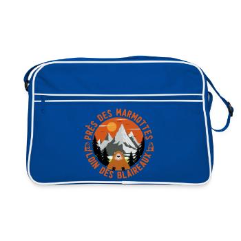 Marmotte Montagne Circulaire - Sac Retro - bleu/blanc - Devant