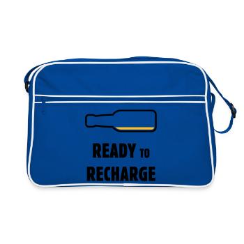 Ready To Recharge (Beer / Beer / POS 2C) - Retro Bag - blue/white - Front