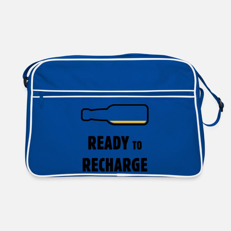 Ready To Recharge (Bier / Bierchen / POS 2C) Retro Tasche