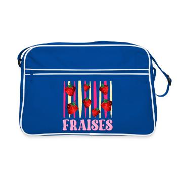 Fraises - Sac Retro - bleu/blanc - Devant
