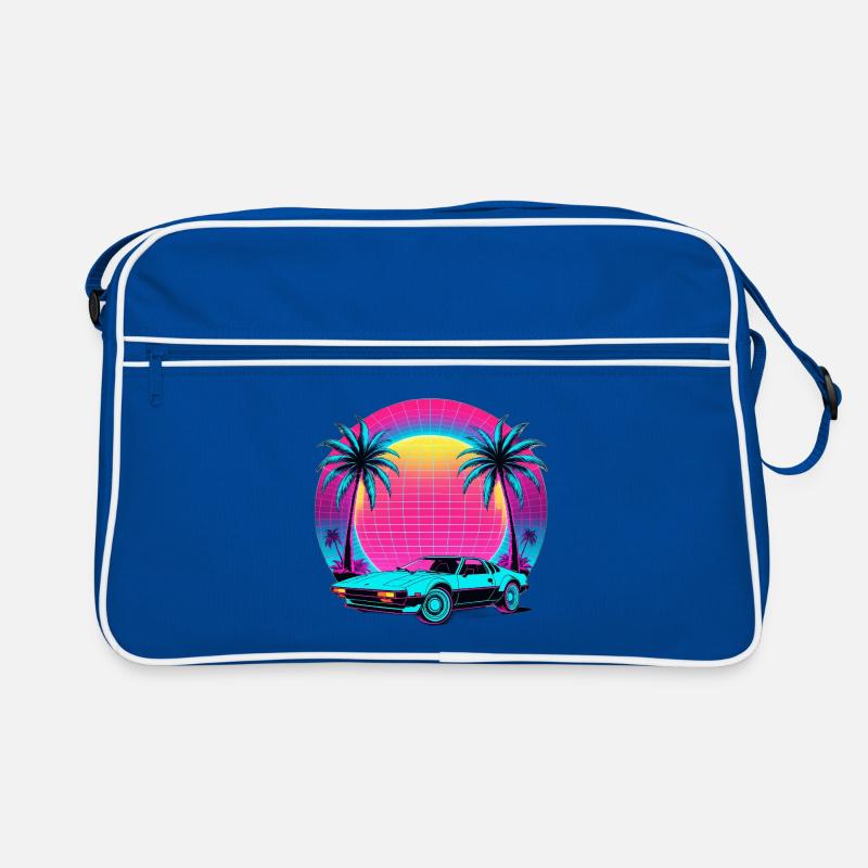 Neon Palm Sunset Car Retro Tasche