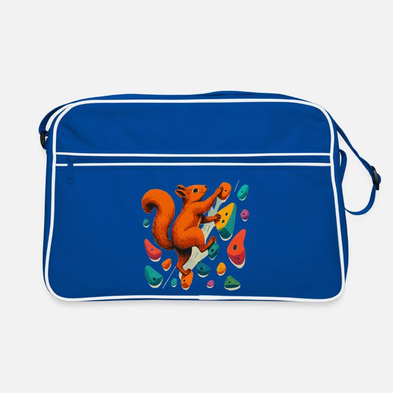 Squirrels on the Rock: Motivation & Boulder Art Retro Bag