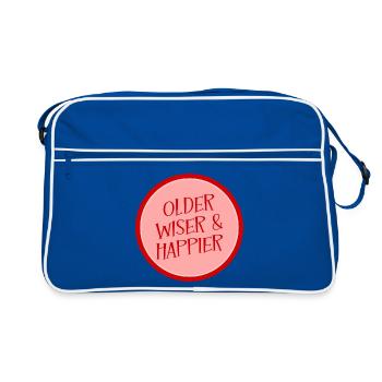 Birthday Wisdom - Retro Bag - blue/white - Front