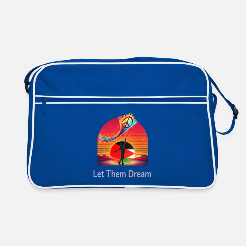 Let Them Dream - Peace Kite & Palestine Sunset Retro Bag