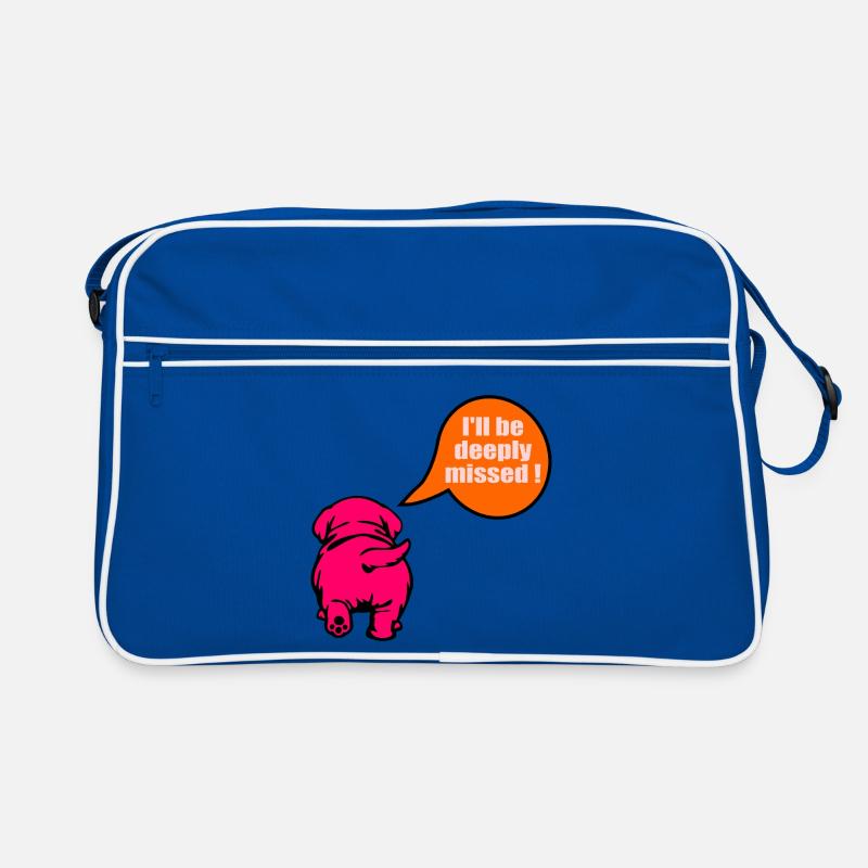 Chien d’adieu drôle Sac Retro