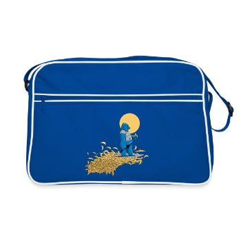 Banana Dream (sans texte) - Sac Retro - bleu/blanc - Devant