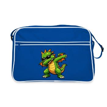 Mignon Dragon Dab - Sac Retro - bleu/blanc - Devant