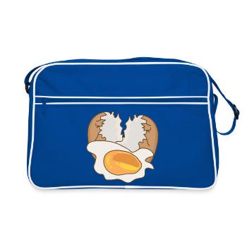 Mirror with eggshell - Retro Bag - blue/white - Front