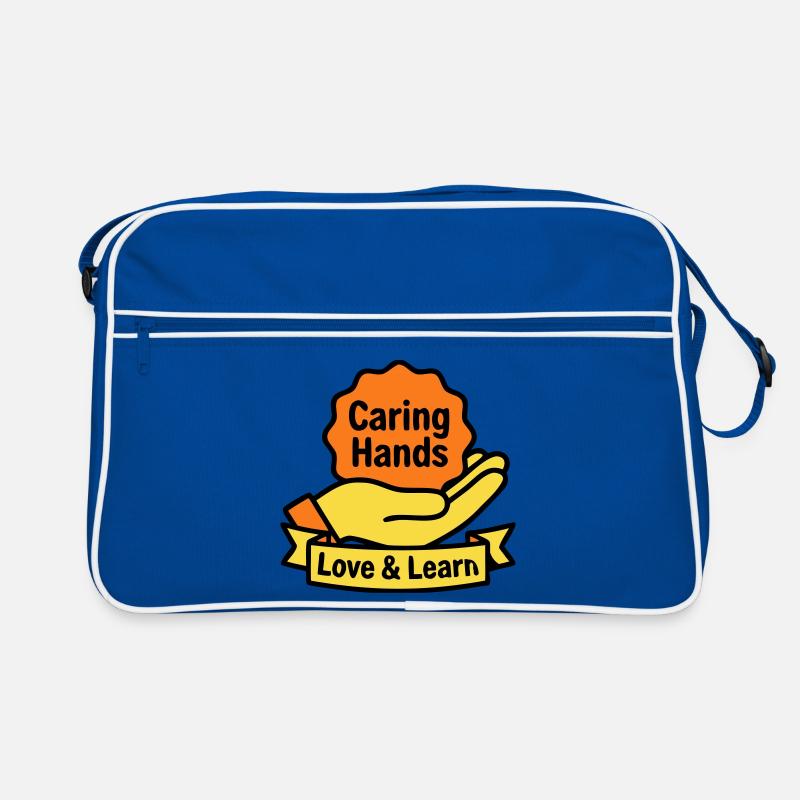 Kita Coat of Arms Caring Hands Logo Retro Bag
