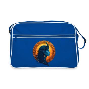 Ishtar Awakens – Sumerian Divine - Retro Bag - blue/white - Front