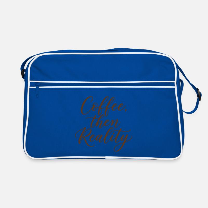 Kaffee Spruch Retro Tasche