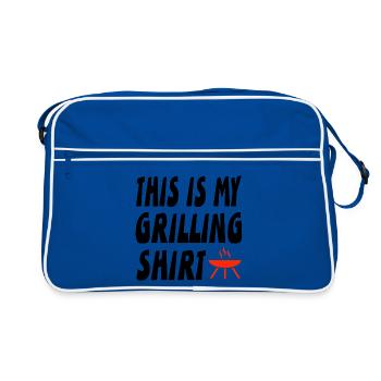 Griller - Sac Retro - bleu/blanc - Devant