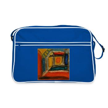Colored Interior Fragment - Retro Bag - blue/white - Front