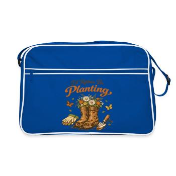Je Préfère Jardiner Passion Jardin Vintage - Sac Retro - bleu/blanc - Devant