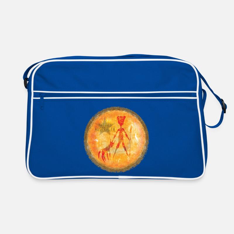 Silhouette indigène du soleil Sac Retro