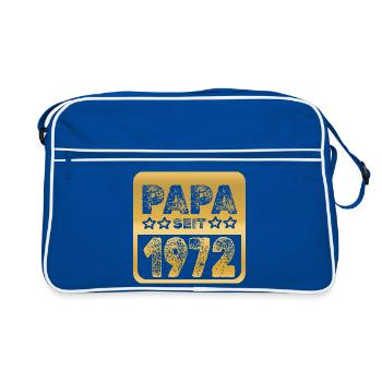 Insigne Golden Papa 1972 - Sac Retro - bleu/blanc - Devant