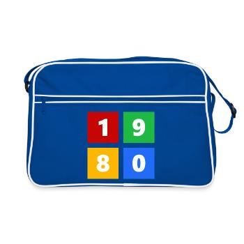1980 - Retro Bag - blue/white - Front