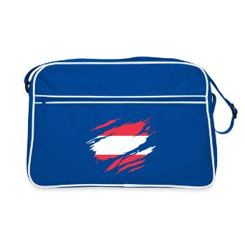 Austria Flag Austrian - Retro Bag - blue/white - Front