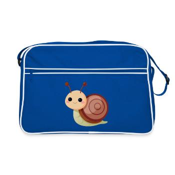 Baby snail - Retro Bag - blue/white - Front