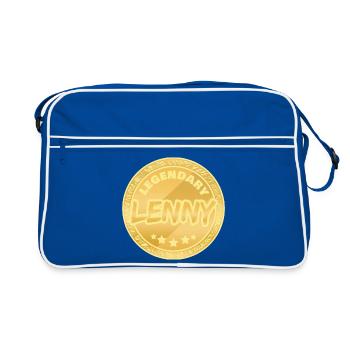 Gift for Lenny - Retro Bag - blue/white - Front