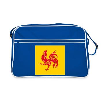 Show off your colors - Wallonie - Sac Retro - bleu/blanc - Devant