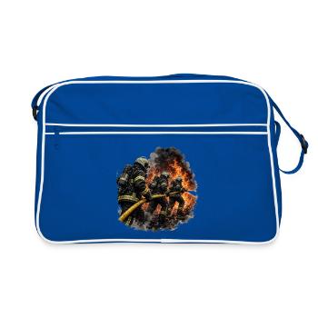 Extinction de l’attaque dans une mer de flammes - Sac Retro - bleu/blanc - Devant