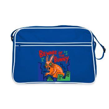 Avertissement concernant la Ville Néon Bunny - Sac Retro - bleu/blanc - Devant