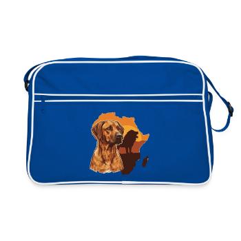 Rhodesian Ridgeback - Retro Bag - blue/white - Front