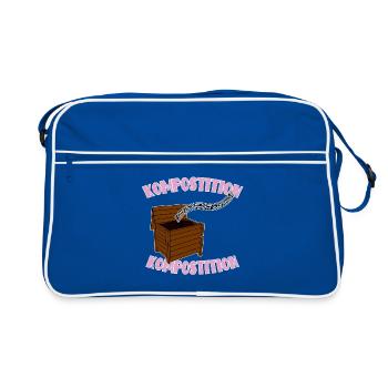 Composition Gardener Wit Humor - Retro Bag - blue/white - Front